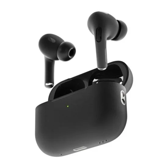 Porodo Blue Deep Bass Wireless Earbuds Pro 2 with Swipe Volume - Black